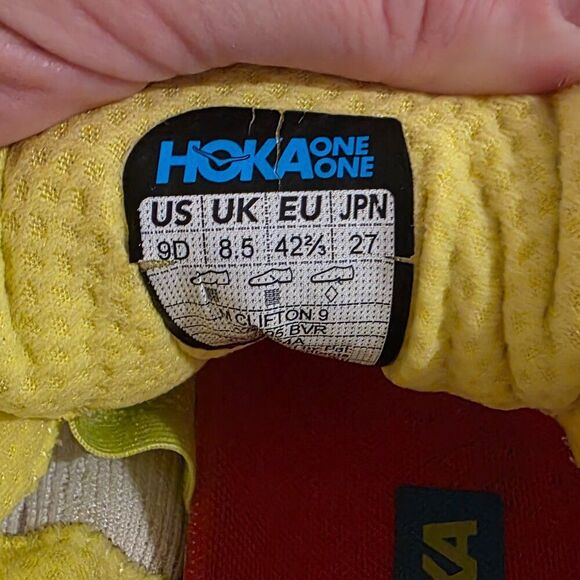 HOKA Clifton 9 \'Blanc De Blanc Virtual Blue\' Sz 9 main image 5